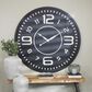 Maple and Jade Modern Wood Wall Clock in Black, , large