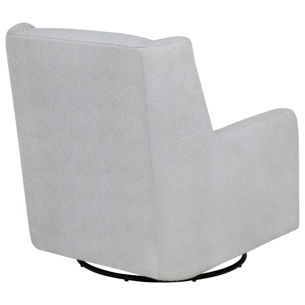 Coaster Serra Swivel Glider Chair in Dove Grey, , large