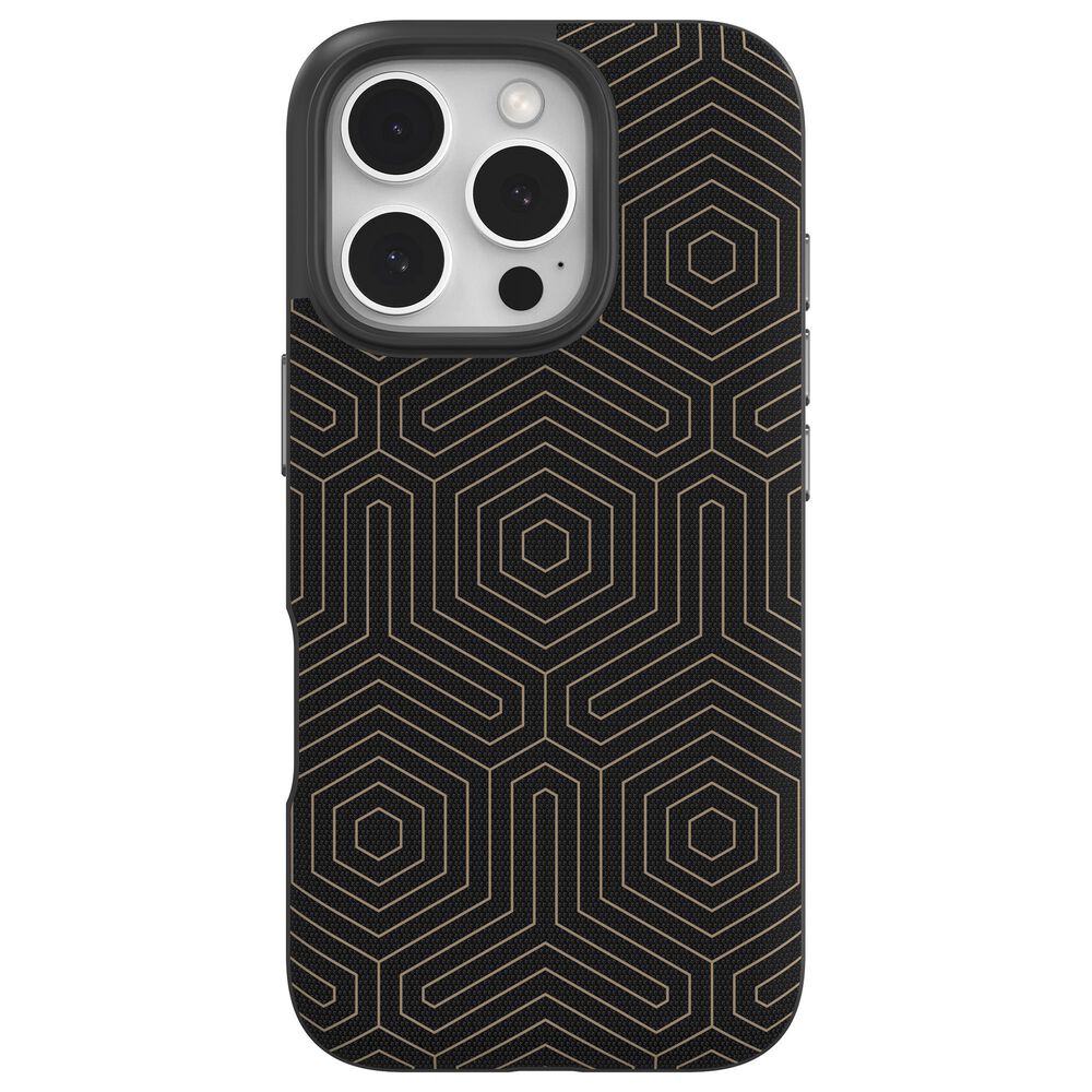 Zagg London Snap MagSafe Case for Apple iPhone 16 Pro in Black Hexagon, , large
