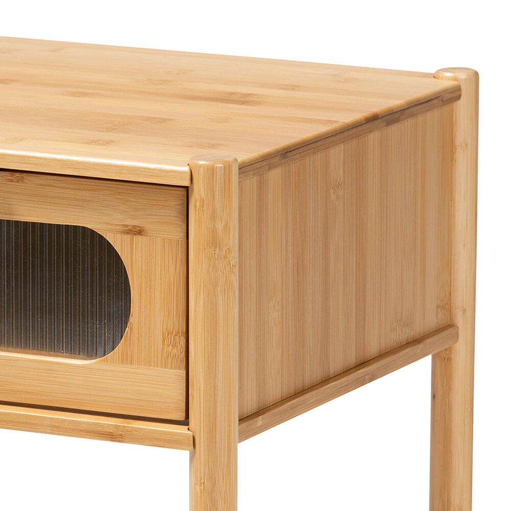 Baxton Studio Naresh 1-Drawer End Table in Natural Brown, , large