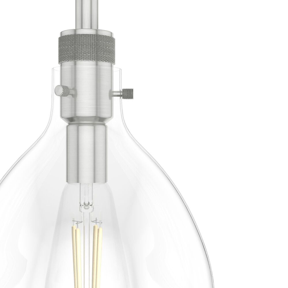 Hunter Van Nuys 10&quot; 1-Light Pendant in Brushed Nickel, , large