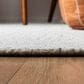 Safavieh Micro-Loop MLP176F 10" x 14" Light Grey and Ivory Area Rug, , large