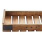 Maple and Jade Farmhouse Wood Slat Tray in Brown (Set of 3), , large