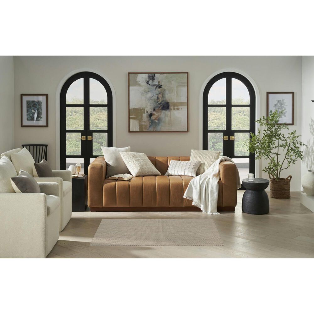 Nourison Courtyard Ivory and Silver 3&#39; x 5&#39; Indoor/Outdoor Area Rug, , large