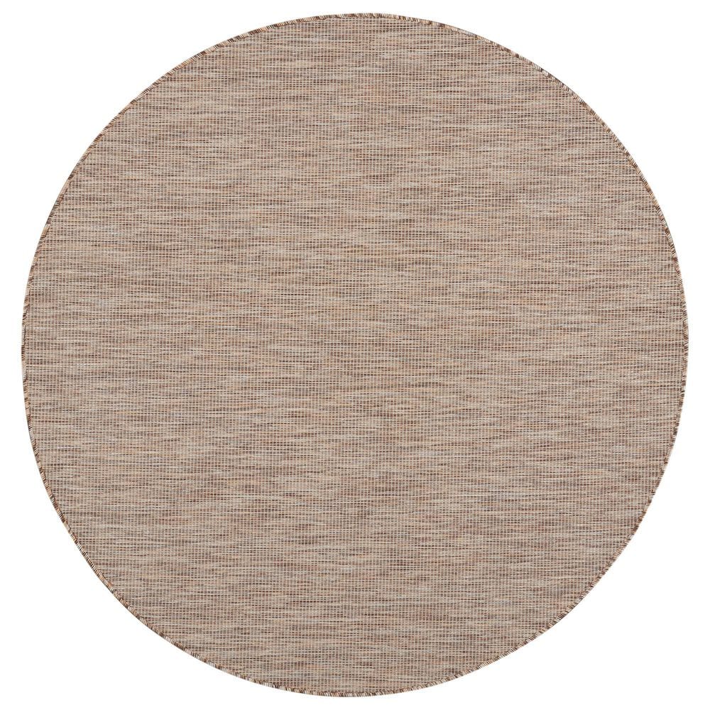 Nourison Positano 6" Round Beige Indoor/Outdoor Area Rug, , large