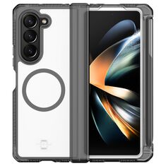 ITSkins Supreme R Hinge MagSafe Case with Pen Holder for Samsung Galaxy Z Fold5 in Smoke
