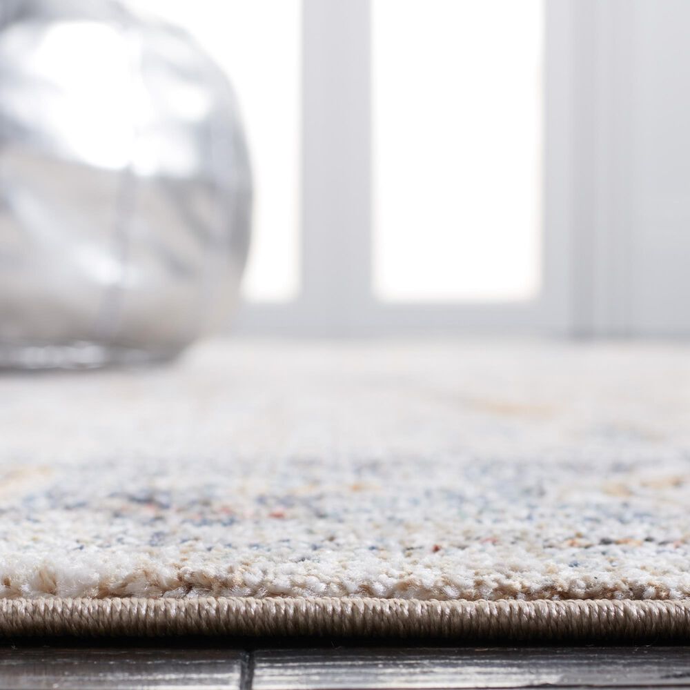 Safavieh Jasmine JSM343A 4&#39;5&quot; x 6&#39;5&quot; Ivory and Blue Area Rug, , large