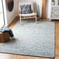 Safavieh Micro-Loop MLP178M 4" x 6" Light Blue and Ivory Area Rug, , large