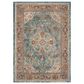 Safavieh Aria 5"1" x 7"6" Blue and Orange Area Rug, , large