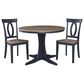 Ashley Landocken Round Dining Table in Light Brown and Dark Slate Blue - Table Only, , large