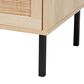 Baxton Studio Caterina 1-Door End Table in Natural Brown and Black, , large