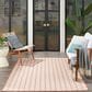 Nourison Twist Reversible 5" x 7" Coral Indoor/Outdoor Area Rug, , large