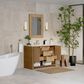 James Martin Vanities Solene 48" Single Bathroom Vanity in Seaside Oak with 3 cm Victorian Silver Quartz Top and Rectangular Sink, , large