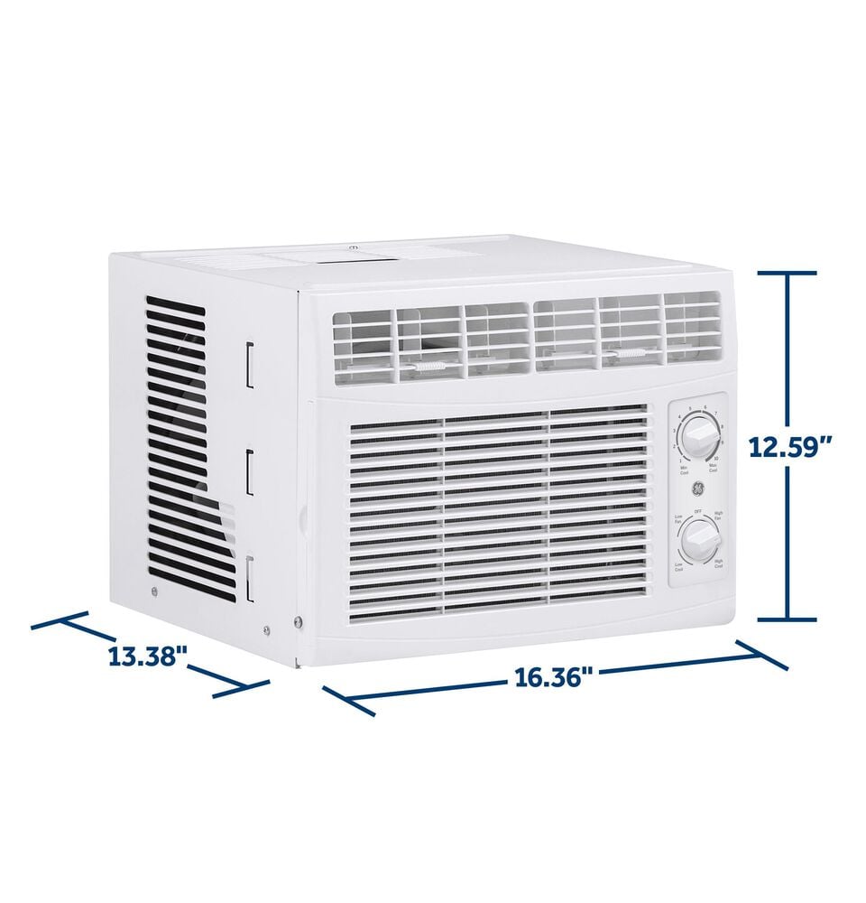 GE Appliances 5,000 BTU Easy-Install Mechanical Window Air Conditioner for Small Rooms, , large