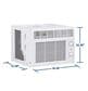 GE Appliances 5,000 BTU Easy-Install Mechanical Window Air Conditioner for Small Rooms, , large