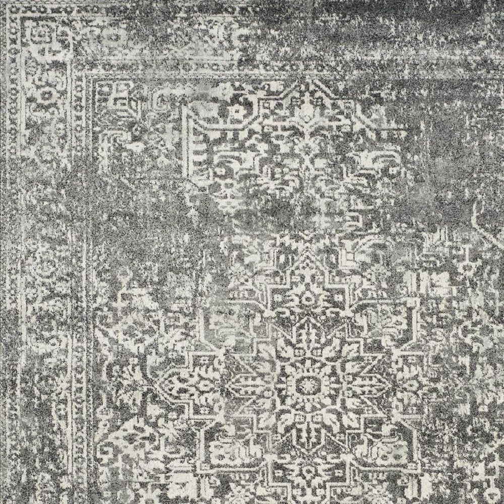 Safavieh Evoke EVK256D-5R 5&#39;1&quot; Round Grey/Ivory Area Rug, , large