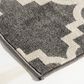 Central Oriental Terrace Tropic Taza 9"10" x 12"10" Stone and Snow Area Rug, , large