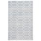 Feizy Belfort Geometric 5" x 8" Blue and Gray Area Rug, , large