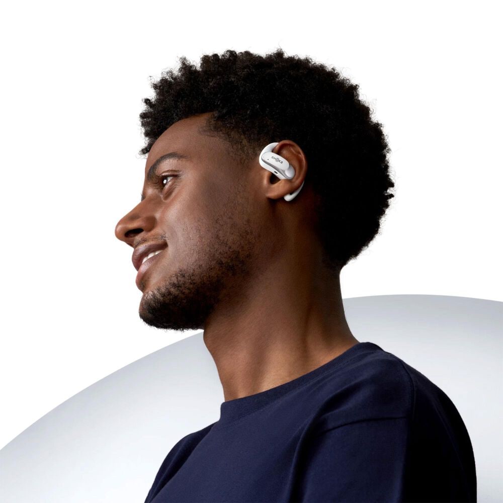 Shokz OpenFit Air Open-Ear True Wireless Earbuds in White, , large