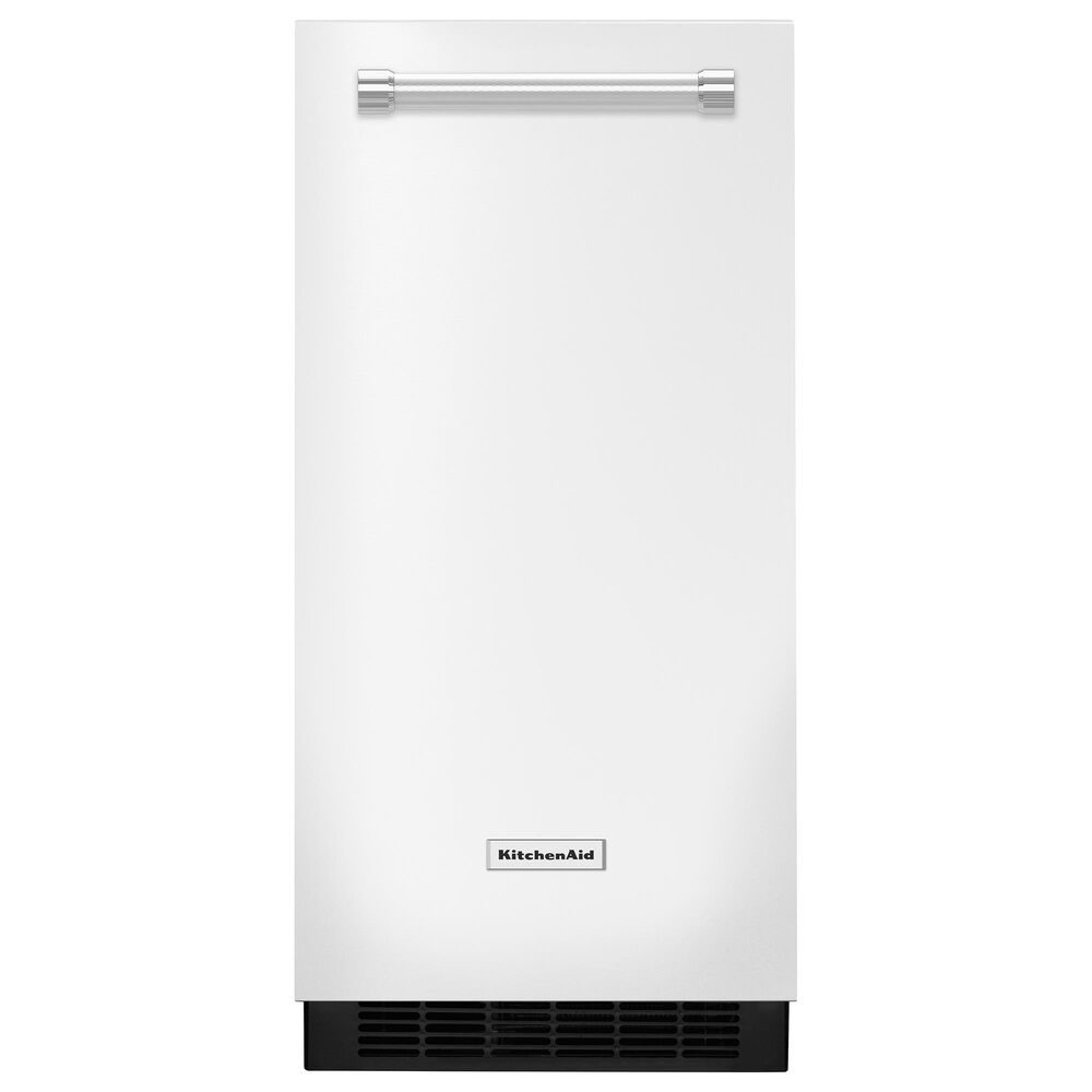 KitchenAid 15'' Automatic Ice Maker in White | Nebraska Furniture Mart