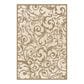 Radici USA Pisa 1845 7"10" Round Ivory Area Rug, , large