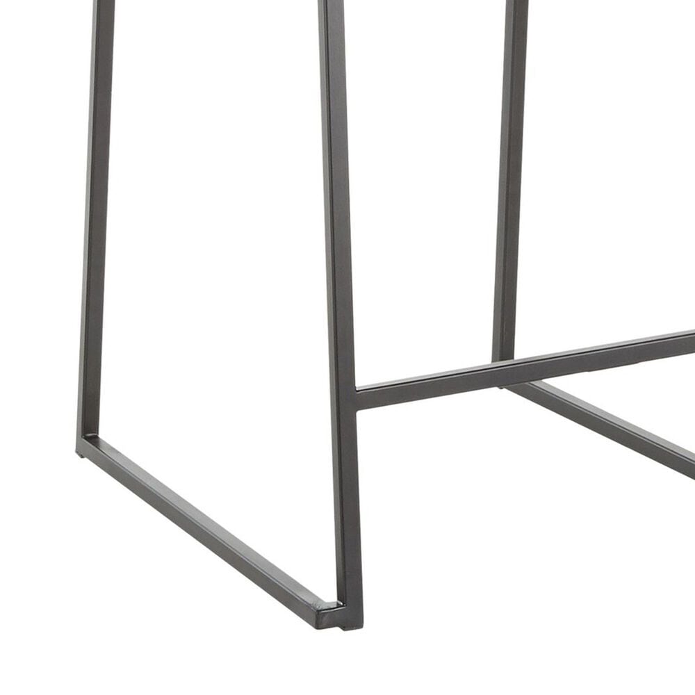 Lumisource Mara Counter Stool with Grey Cushion in Black &#40;Set of 2&#41;, , large