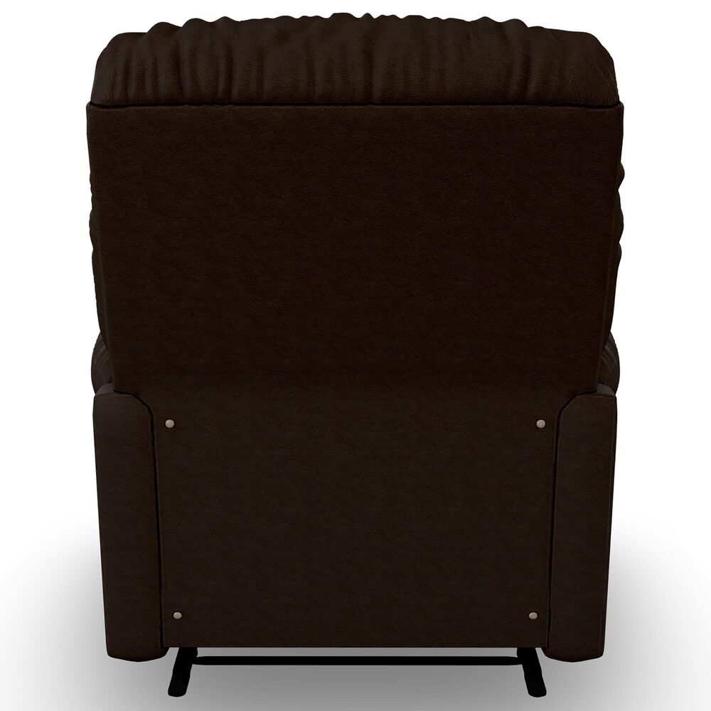 Best Home Furnishings Leather Rocker Recliner in Walnut, , large
