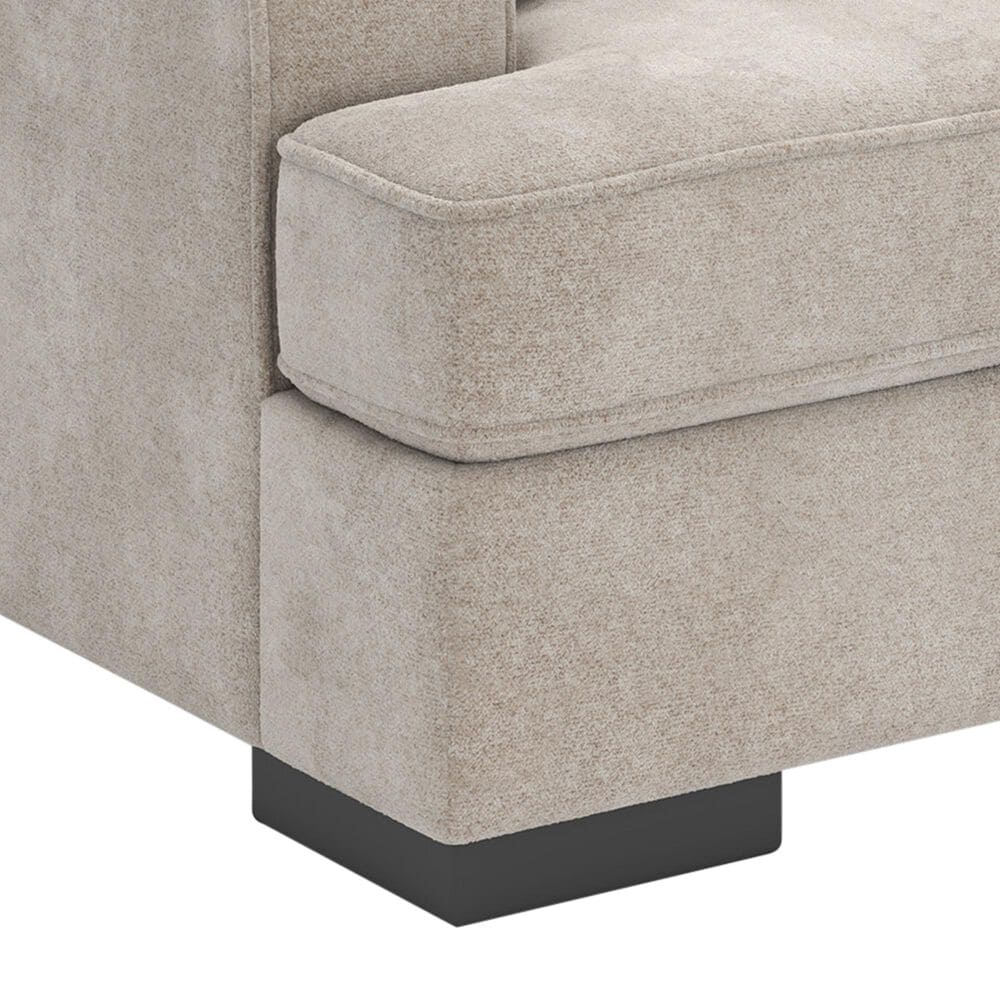 Ashley High Profile Chair and a Half with Ottoman in Taupe, , large