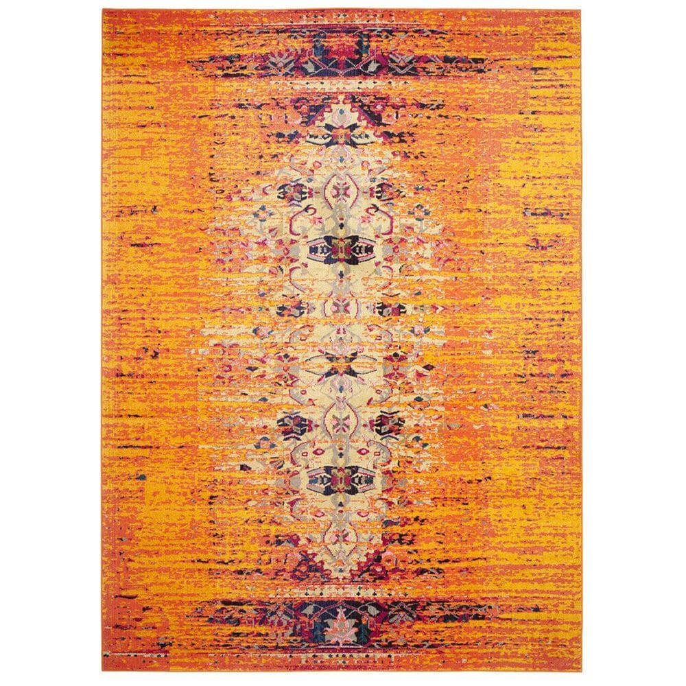 Safavieh Monaco MNC209H-1115 11" x 15" Orange/Multi Area Rug, , large
