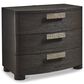Bernhardt Geneve King Upholstered Wingback Bed with Dresser and Nightstand in Robor, , large