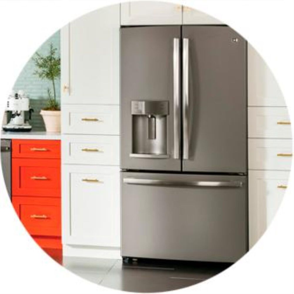 GE Appliances 27.8 Cu. Ft. French Door Refrigerator with TwinChill Evaporators in Slate, , large