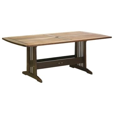 Jensen Outdoor Heritage 74" Belmont Rectangular Dining Table in Chocolate Brown - Table Only, , large