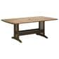 Jensen Outdoor Heritage 74" Belmont Rectangular Dining Table in Chocolate Brown - Table Only, , large