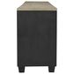 Ashley Foyland 83" TV Stand with Electric Fireplace in Black and Brown, , large