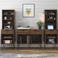 DHP Concord 40" Turntable Stand with Drawers in Florence Walnut, , large