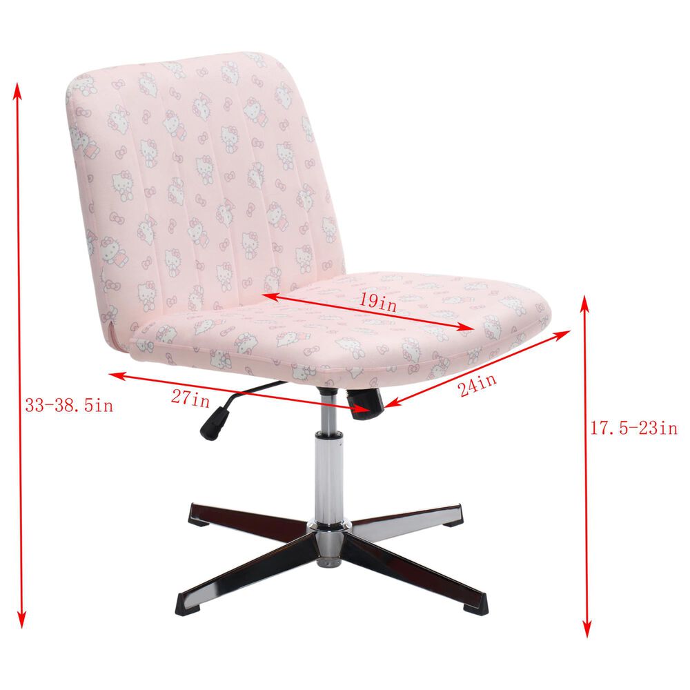 Impressions Vanity Hello Kitty Sweet Criss Cross Chair in Light Pink, , large
