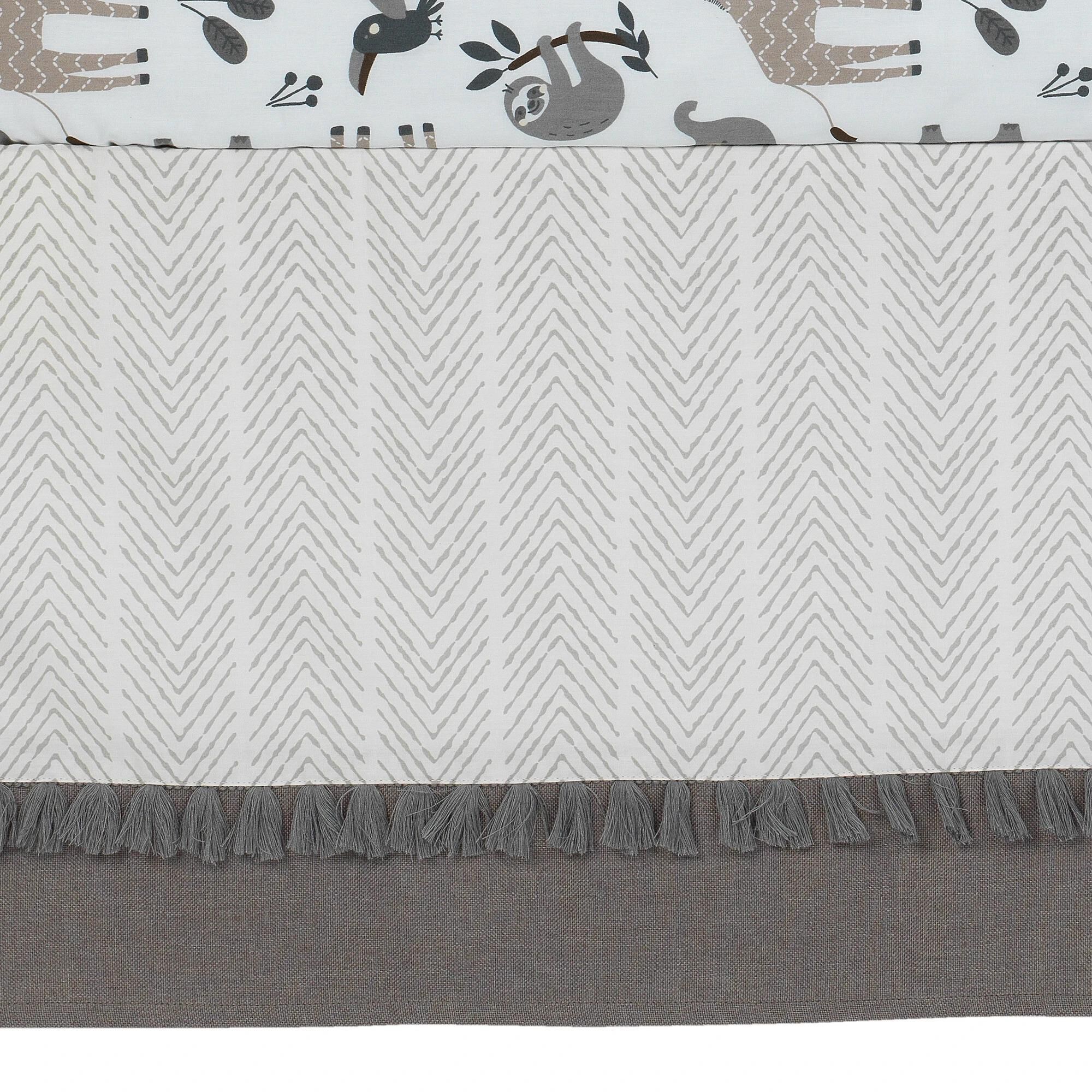 Black and white hotsell striped crib bedding