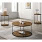 Furniture of America Linke 3-Piece Table Set in Natural and Black, , large