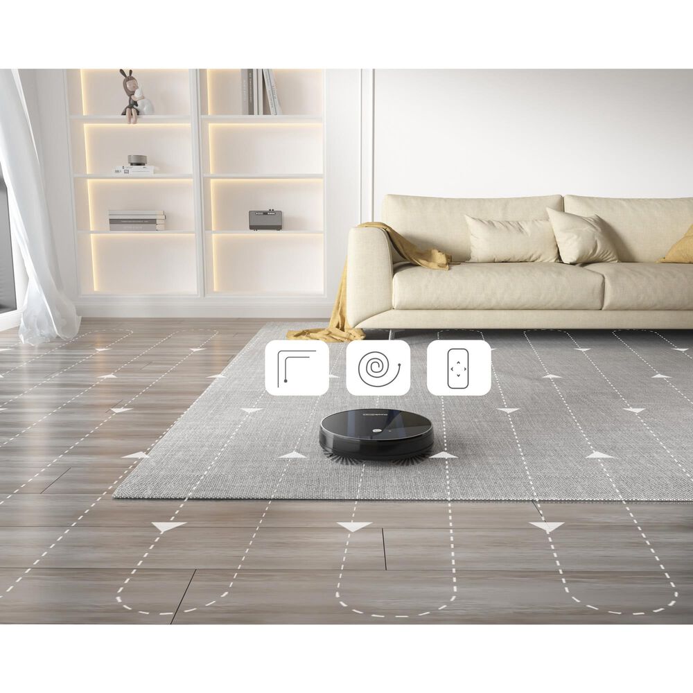 HOMLUX G6 Smart Robot Vacuum Cleaner in Black, , large