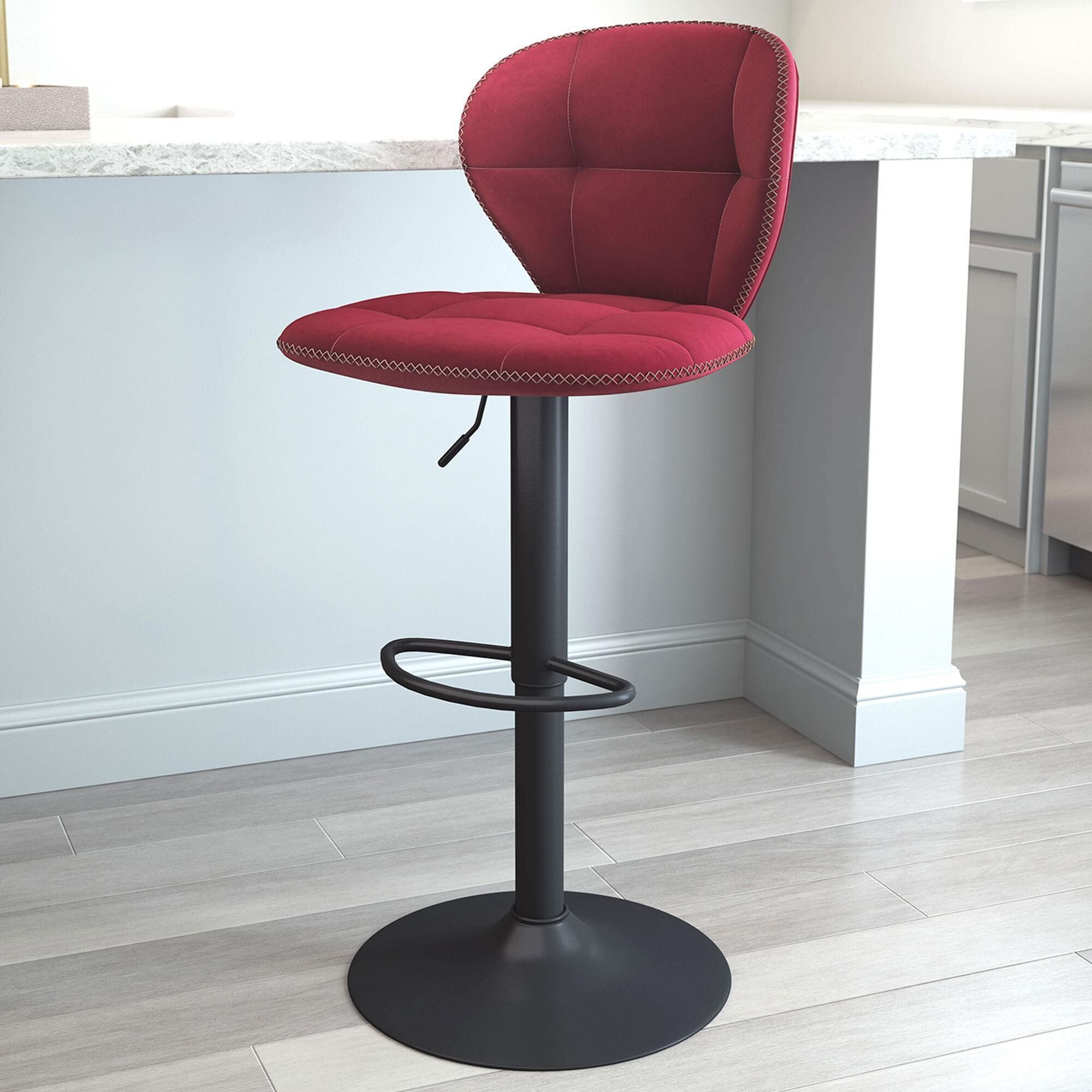 Black and sales red bar stools