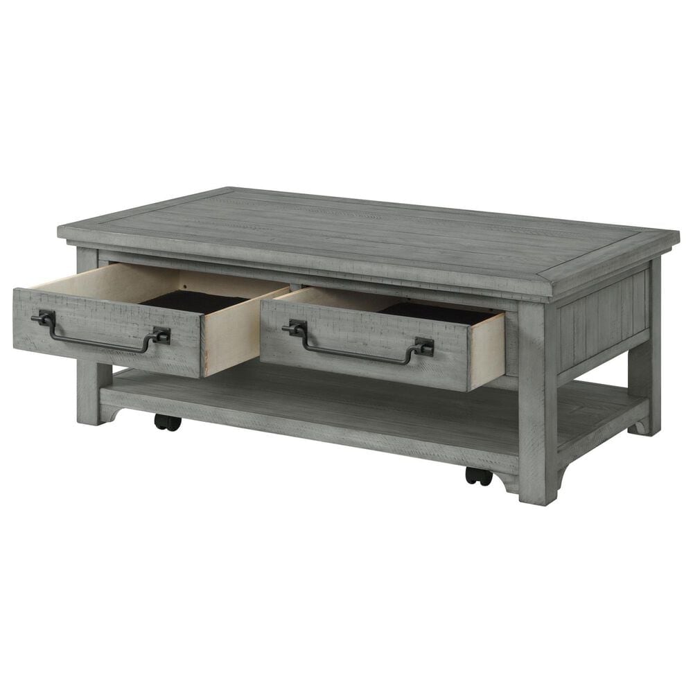 Martin Svensson Home Beach House 2-Drawer Coffee Table in Dove Grey, , large