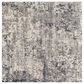 Surya Tuscany TUS-2311 7"10" Square Gray, Charcoal, Black and Ivory Area Rug, , large