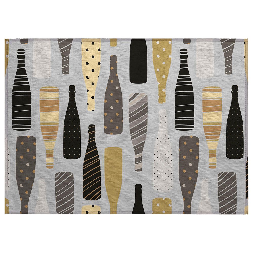 Dalyn Rug Company Kendall KE12 1"8" x 2"6" Silver Area Rug, , large