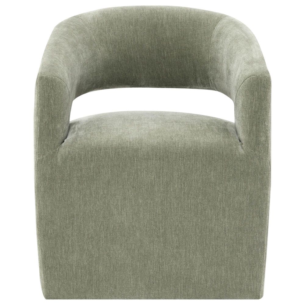 Furniture of America Rivena Modern Arm Chair with Casters in Green, , large