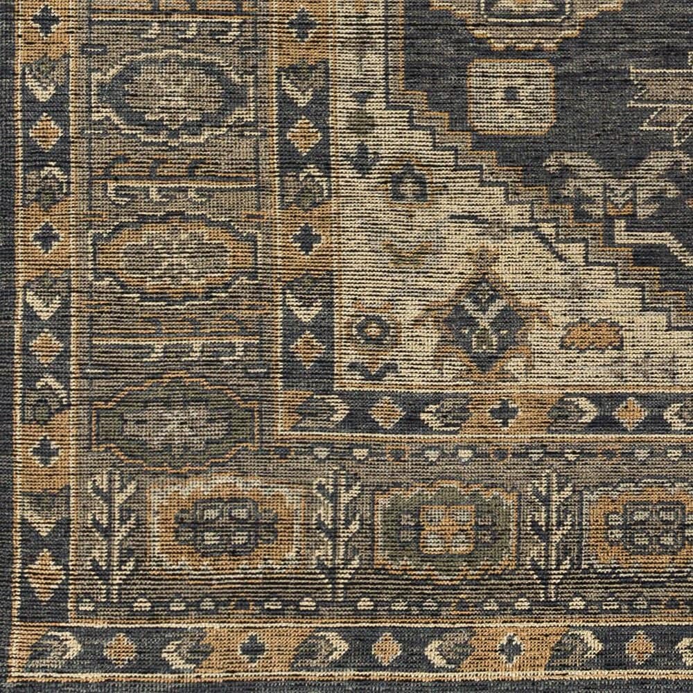 Surya Reign 2&#39; x 3&#39; Black, Charcoal, Medium Gray, Light Beige and Tan Area Rug, , large