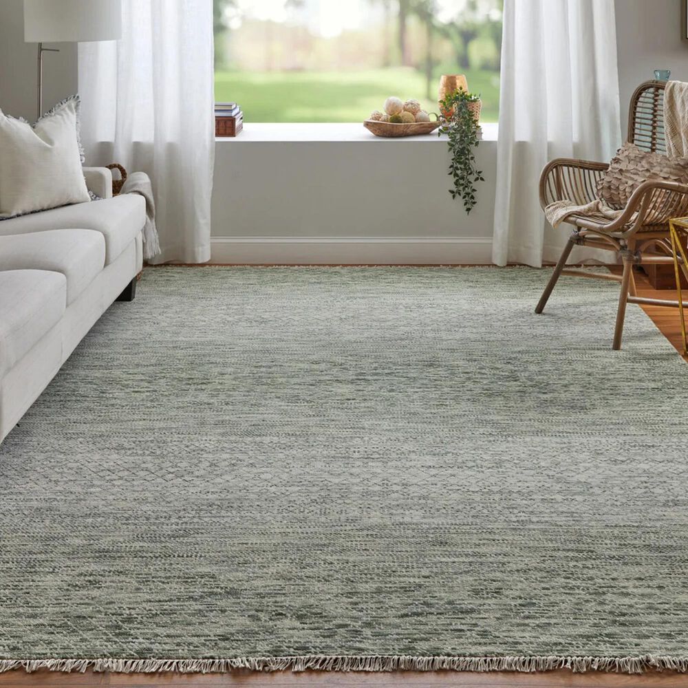 Feizy Branson 9&#39;6&quot; x 13&#39;6&quot; Green and Ivory Area Rug, , large