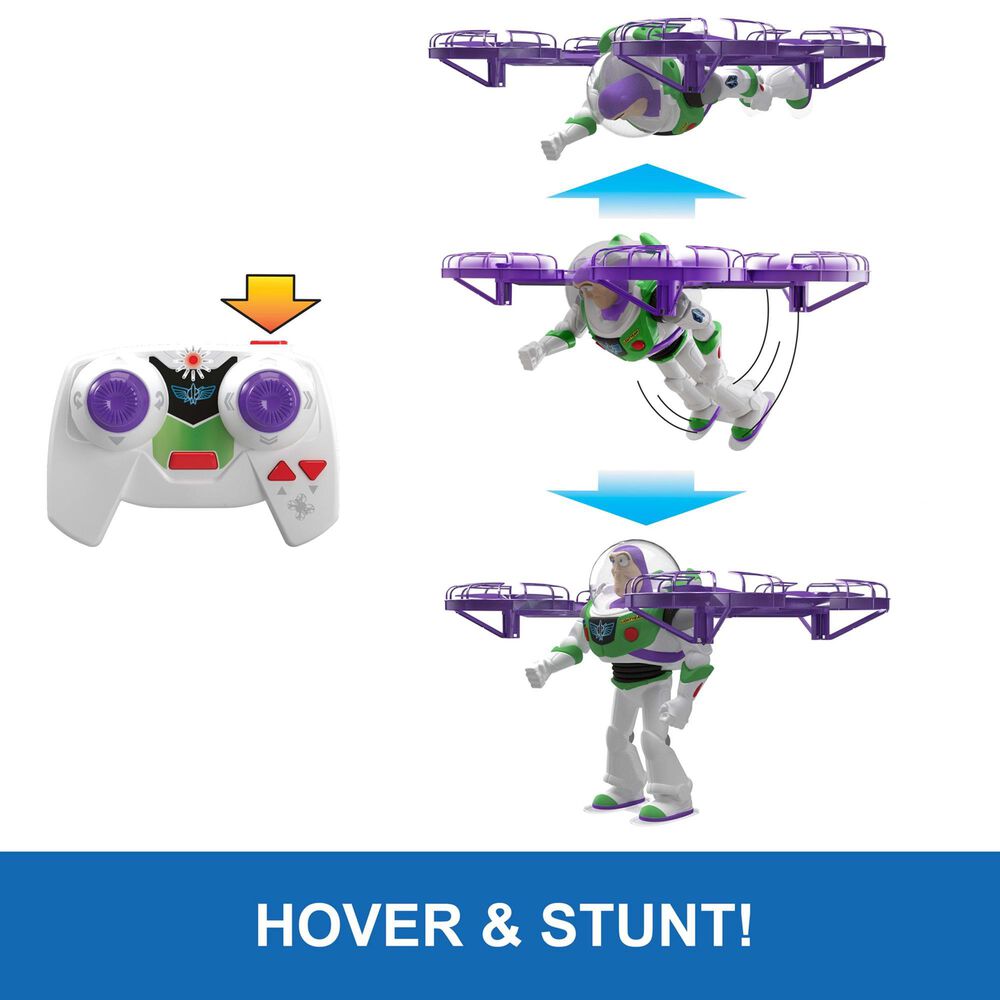 Pixar Flying RC Hi-Tech Edition Buzz Lightyear Action Figure, , large