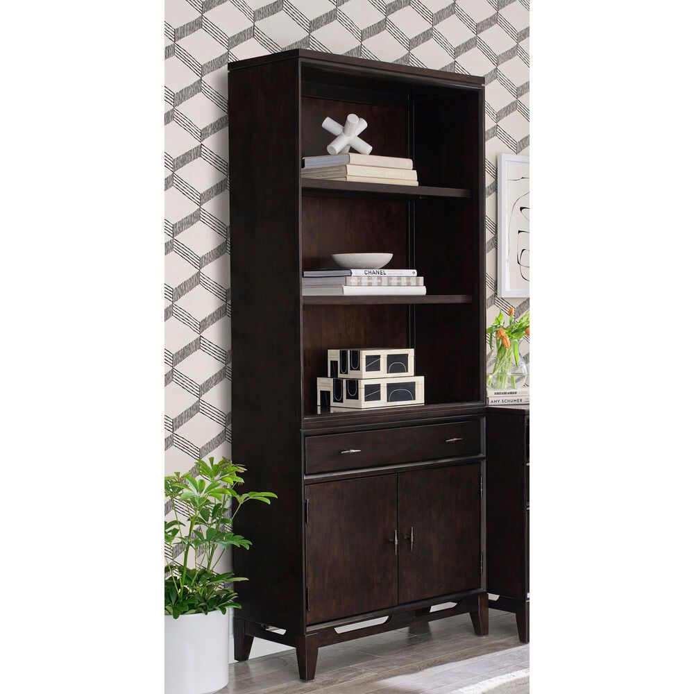 Riva Ridge Sutton 2-Door Bookcase in French Roast, , large