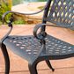 Hearth and Haven Cayman Outdoor Dining Chair in Black (Set of 2), , large