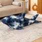 Jaxx Finn The Shark Sea Buddy Large Kids Stuffed Animal Bean Bag in Tie-Dye Blue Print, , large